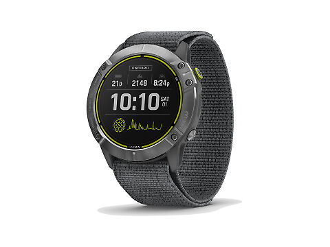 Garmin Enduro Steel with Gray UltraFit Nylon Strap