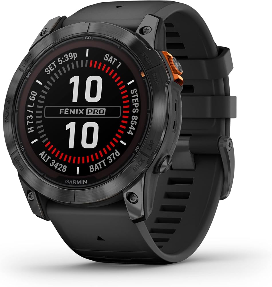 A photograph of Garmin fenix 7X Pro Solar