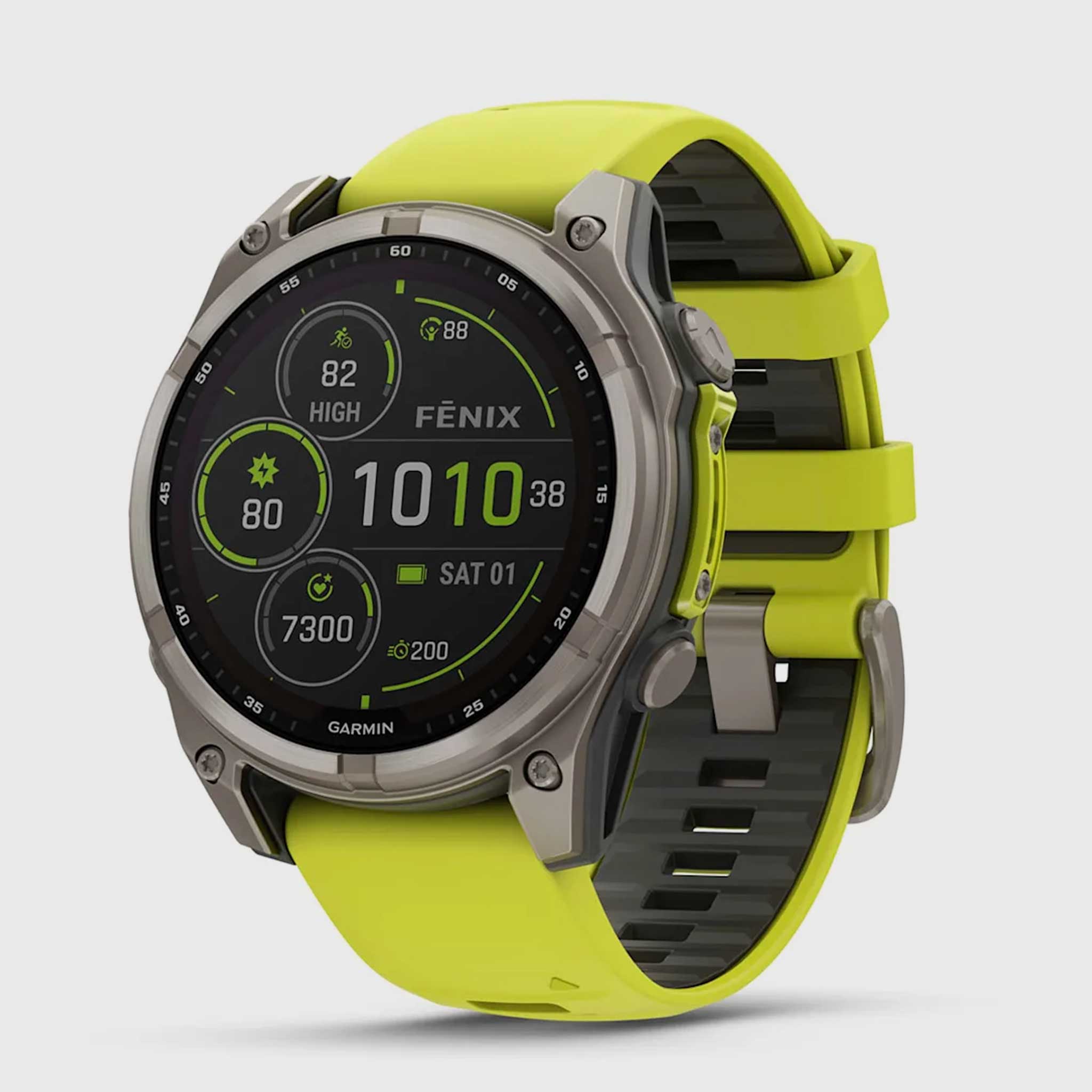 A photograph of Garmin fenix 8 47mm Solar Sapphire