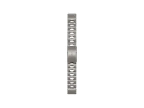 A photograph of Garmin QuickFit 22mm Watch Band Vented Titanium Bracelet