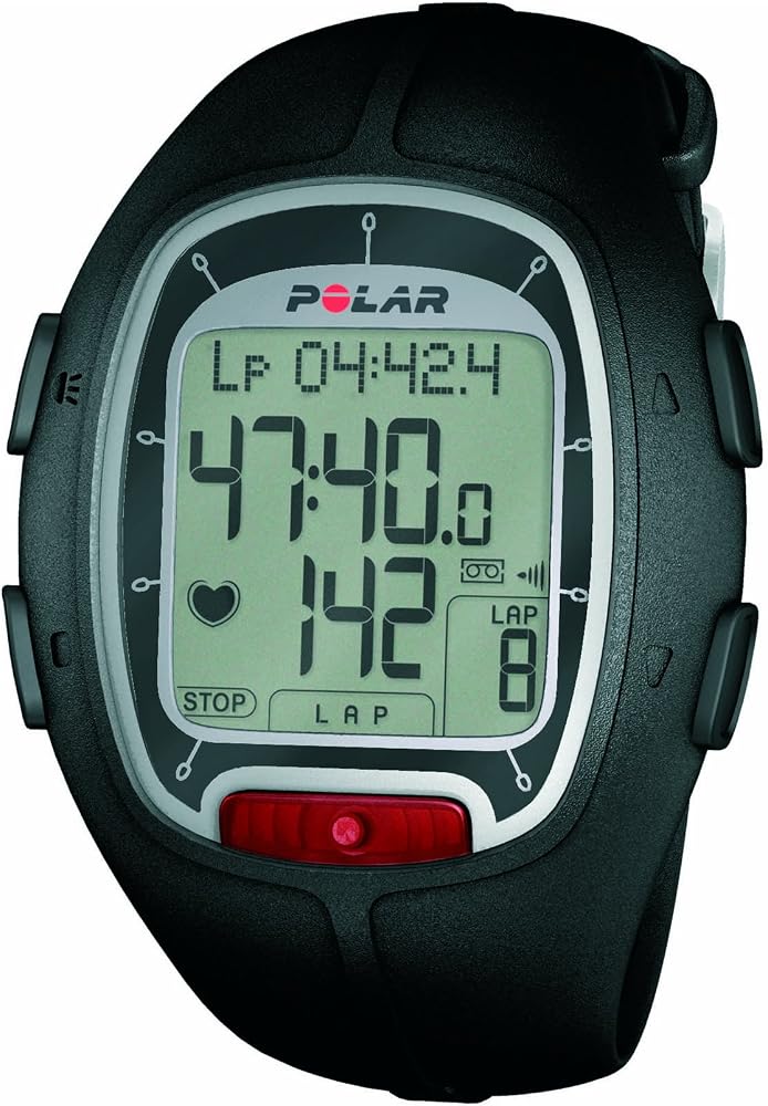 A photograph of Polar RS100 Heart Rate Monitor and Stopwatch