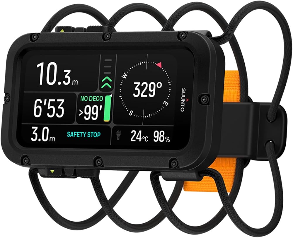 A photograph of Suunto Nautic Dive Computer w Bungee Cord